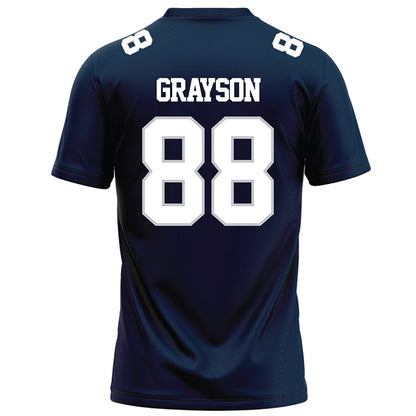 Samford - NCAA Football : Donovan Grayson - Navy Football Jersey-1