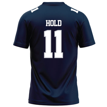 Samford - NCAA Football : William Hold - Navy Football Jersey