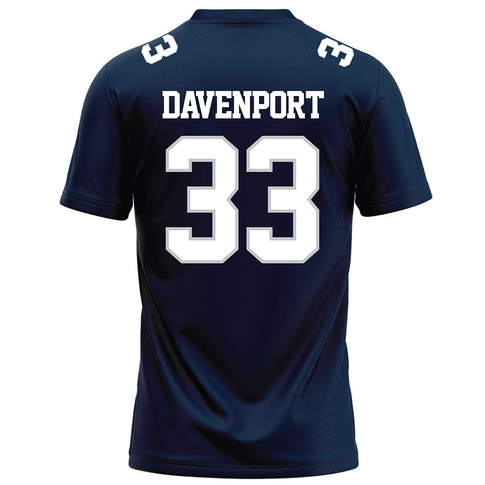 Samford - NCAA Football : Theodore Davenport - Navy Football Jersey