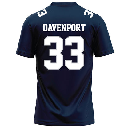 Samford - NCAA Football : Theodore Davenport - Navy Football Jersey