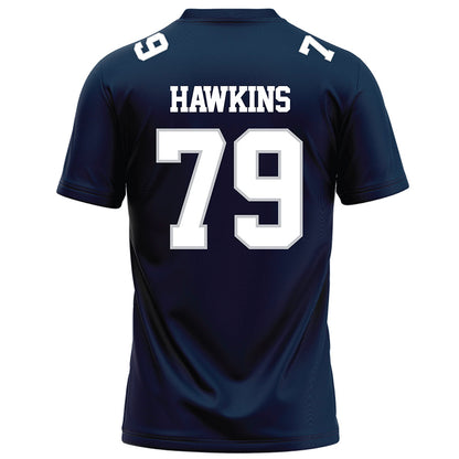 Samford - NCAA Football : Donovan Hawkins - Navy Football Jersey