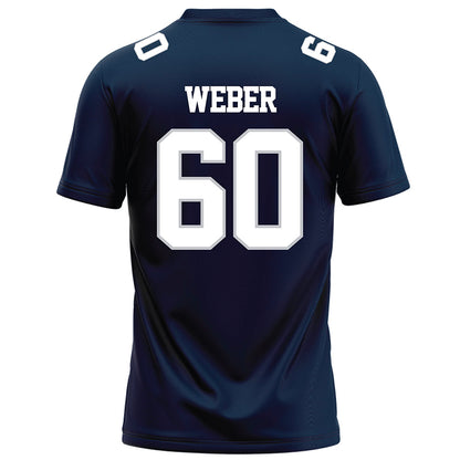 Samford - NCAA Football : Hank Weber - Navy Football Jersey-1