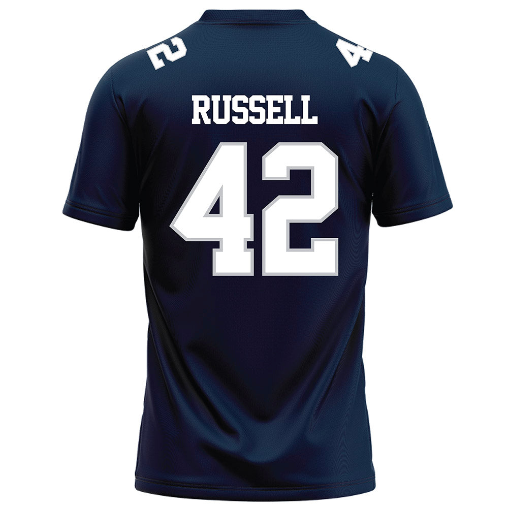 Samford - NCAA Football : Jordan Russell - Navy Football Jersey