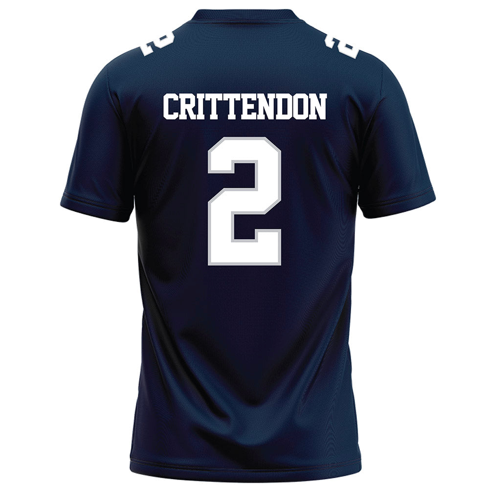 Samford - NCAA Football : Quincy Crittendon - Navy Football Jersey