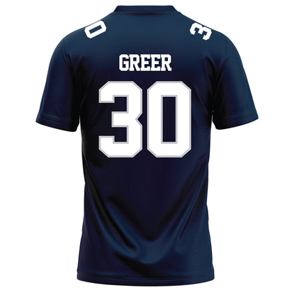 Samford - NCAA Football : Cooper Greer - Navy Football Jersey-1