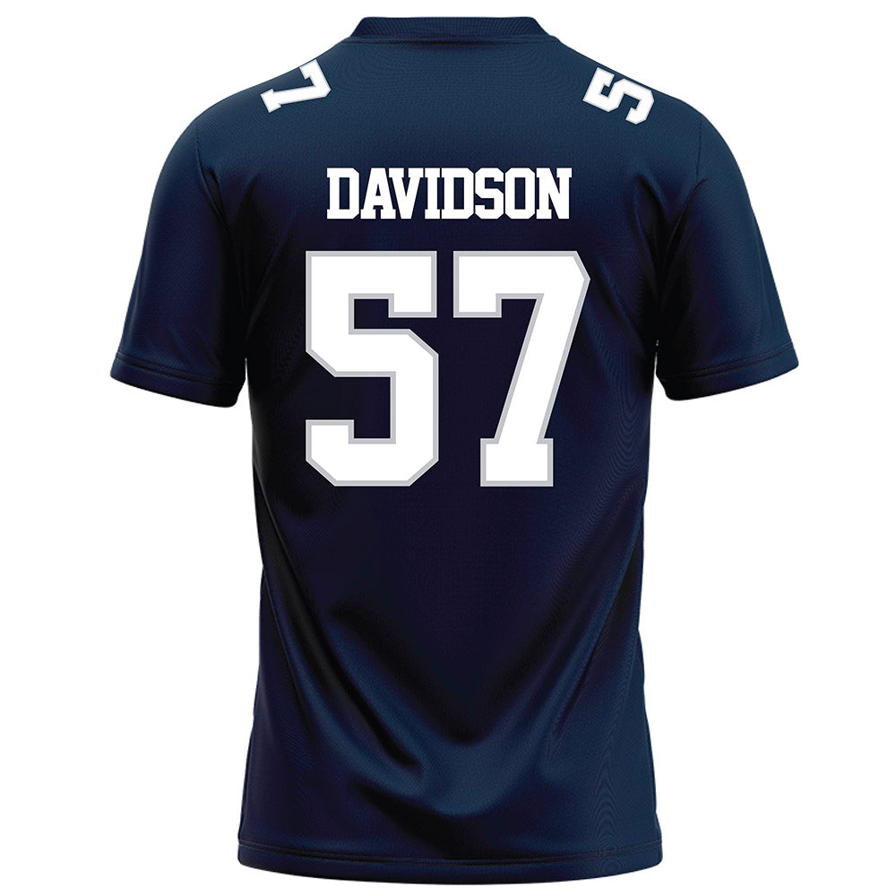 Samford - NCAA Football : Web Davidson - Navy Football Jersey-1