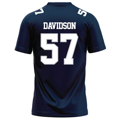 Samford - NCAA Football : Web Davidson - Navy Football Jersey-1