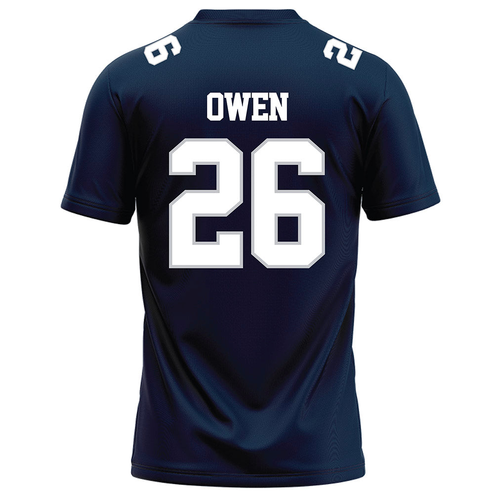 Samford - NCAA Football : Mitch Owen - Navy Football Jersey