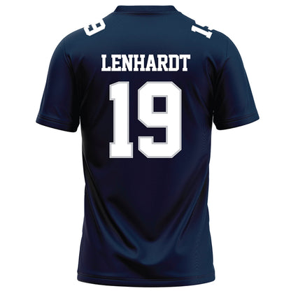 Samford - NCAA Football : Trey Lenhardt - Navy Football Jersey-1