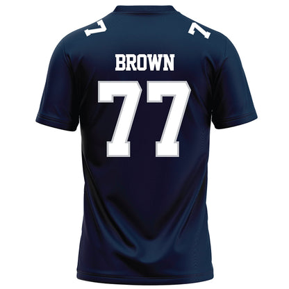 Samford - NCAA Football : Zach Brown - Navy Football Jersey