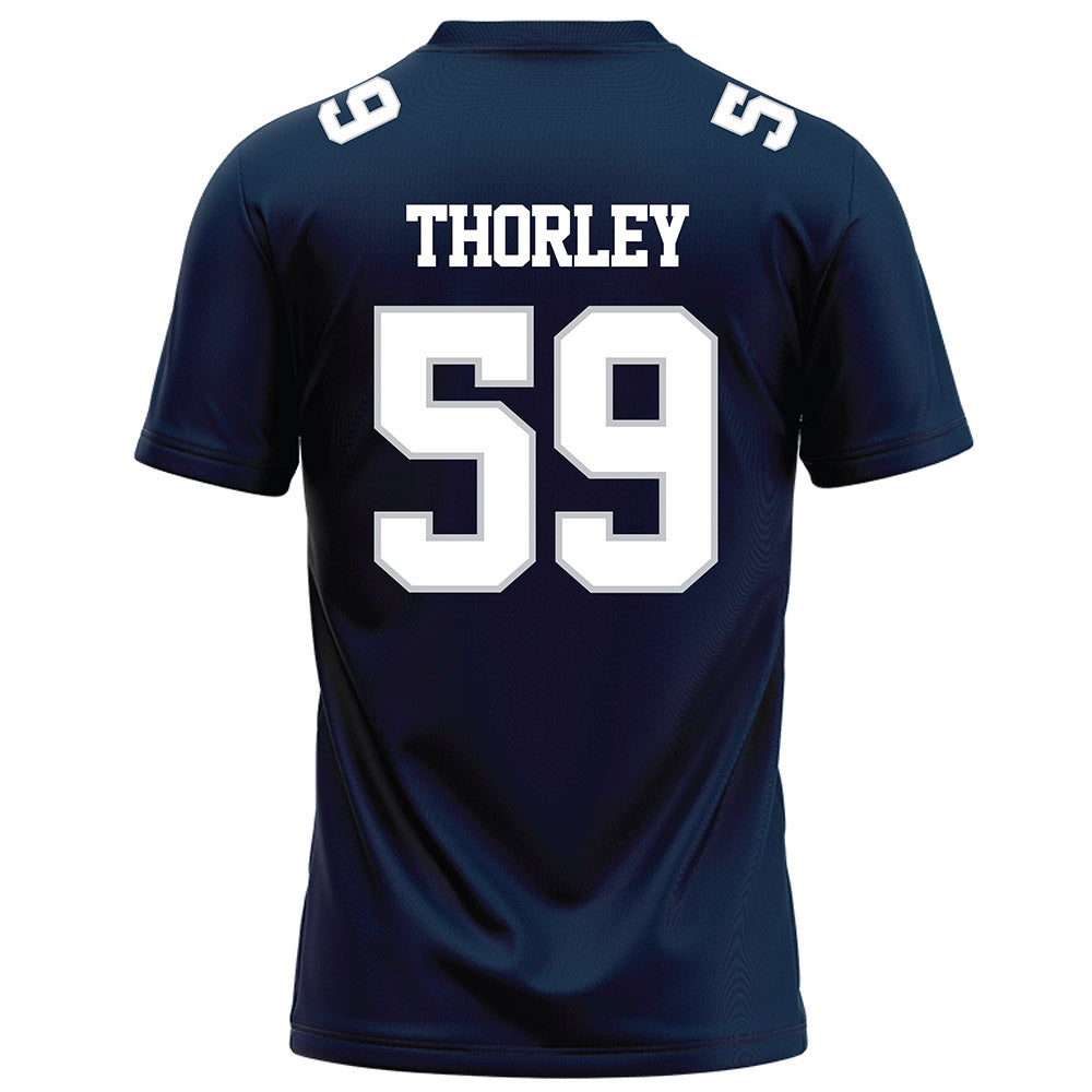 Samford - NCAA Football : Will Thorley - Navy Football Jersey-1