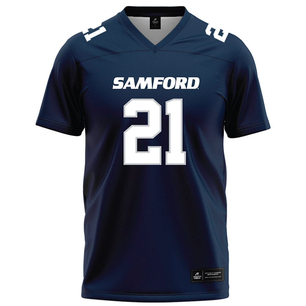 Samford - NCAA Football : Ethan Fisher - Navy Football Jersey-0