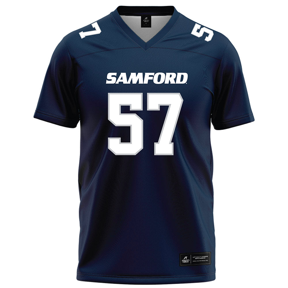 Samford - NCAA Football : Web Davidson - Navy Football Jersey-0