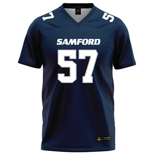 Samford - NCAA Football : Web Davidson - Navy Football Jersey-0