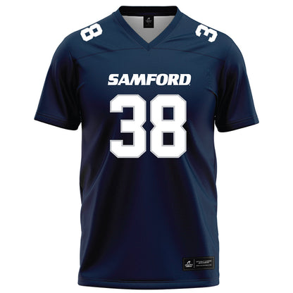 Samford - NCAA Football : Emerson Russell - Navy Football Jersey