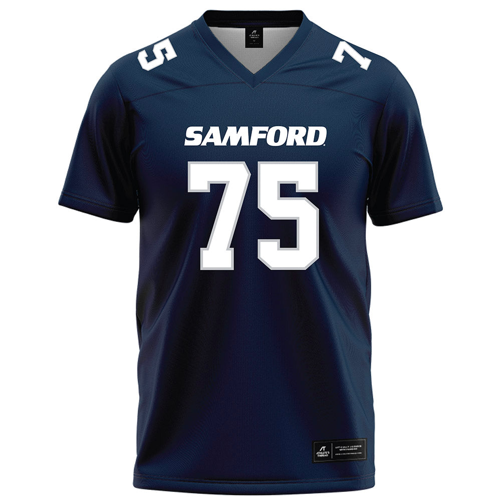 Samford - NCAA Football : Charlie Rickell - Navy Football Jersey