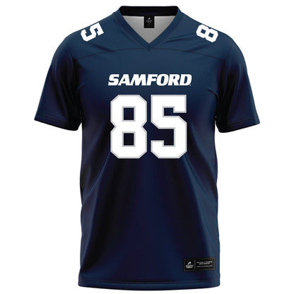 Samford - NCAA Football : Wesley Carlock - Navy Football Jersey