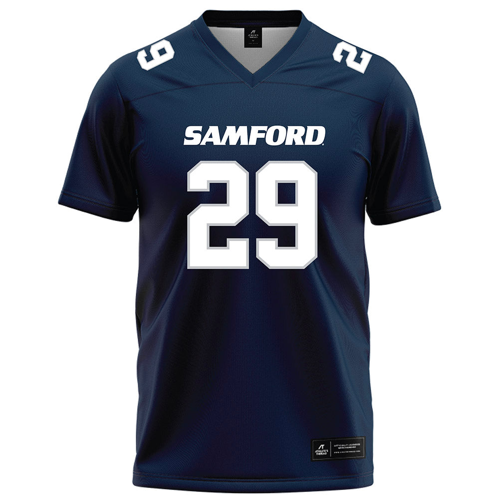 Samford - NCAA Football : Cameron Bland - Navy Football Jersey-0