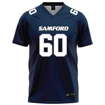 Samford - NCAA Football : Hank Weber - Navy Football Jersey-0