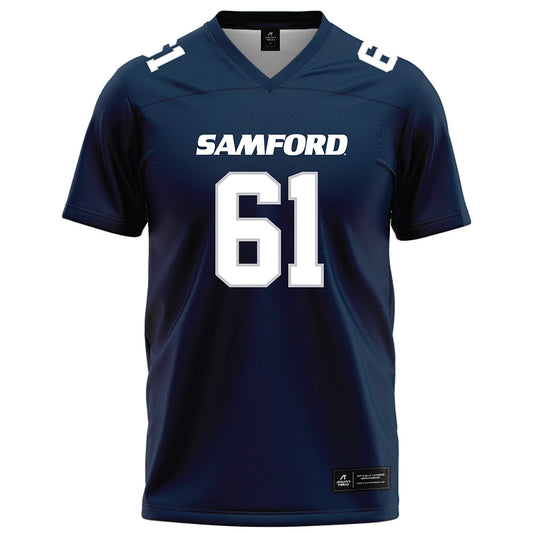 Samford - NCAA Football : Alex Applefield - Navy Football Jersey