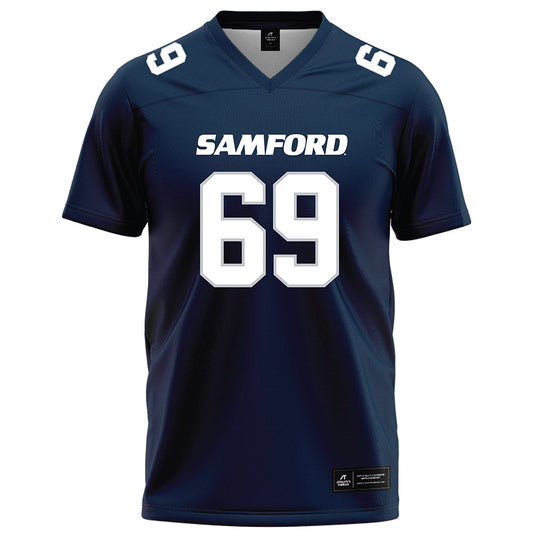 Samford - NCAA Football : JP Oliver - Navy Football Jersey