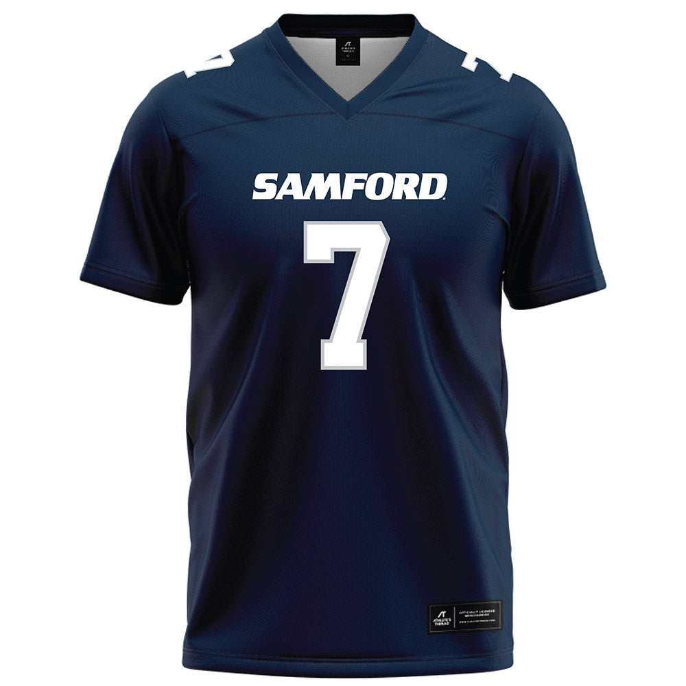 Samford - NCAA Football : Dj Rias - Navy Football Jersey