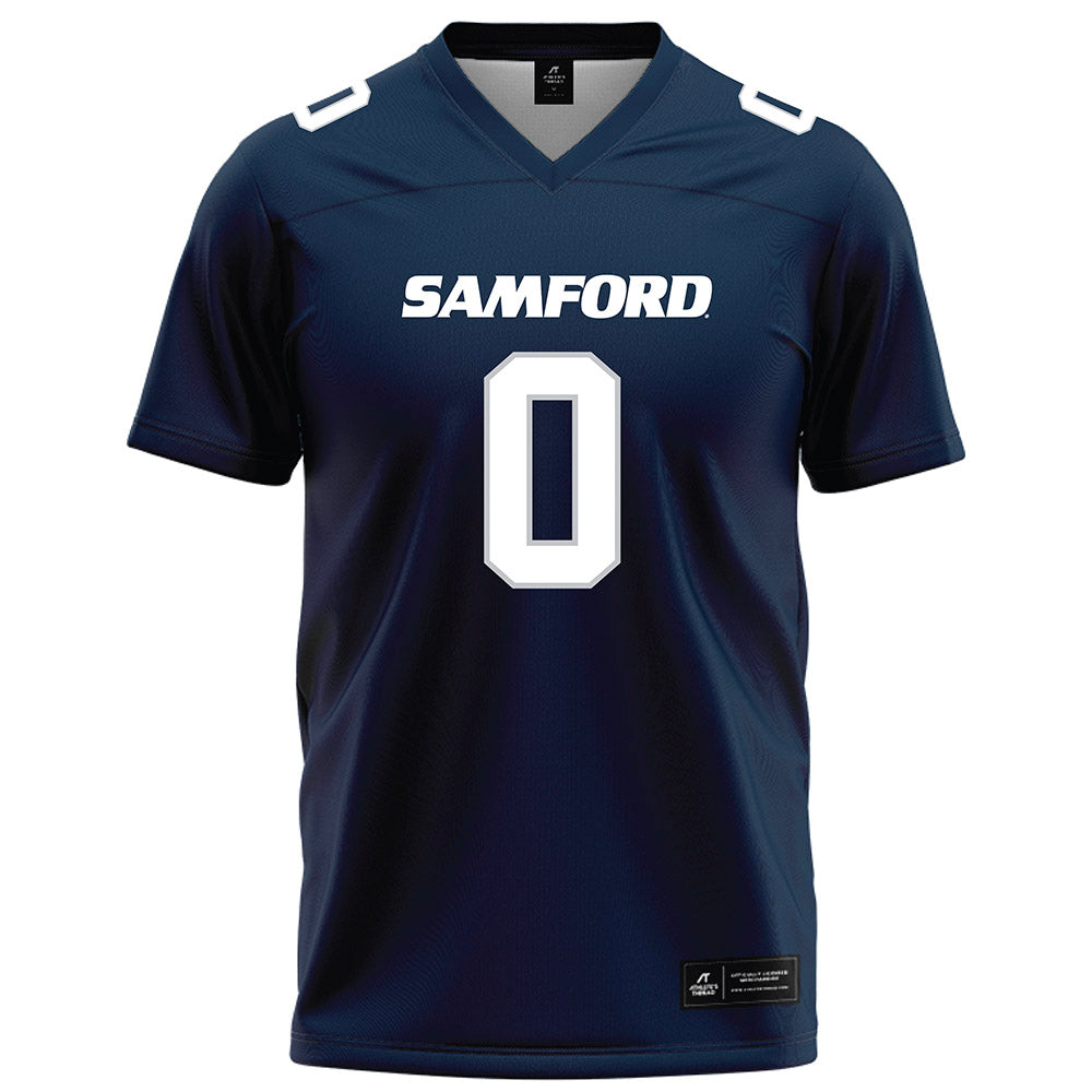 Samford - NCAA Football : Cj Evans - Navy Football Jersey-0