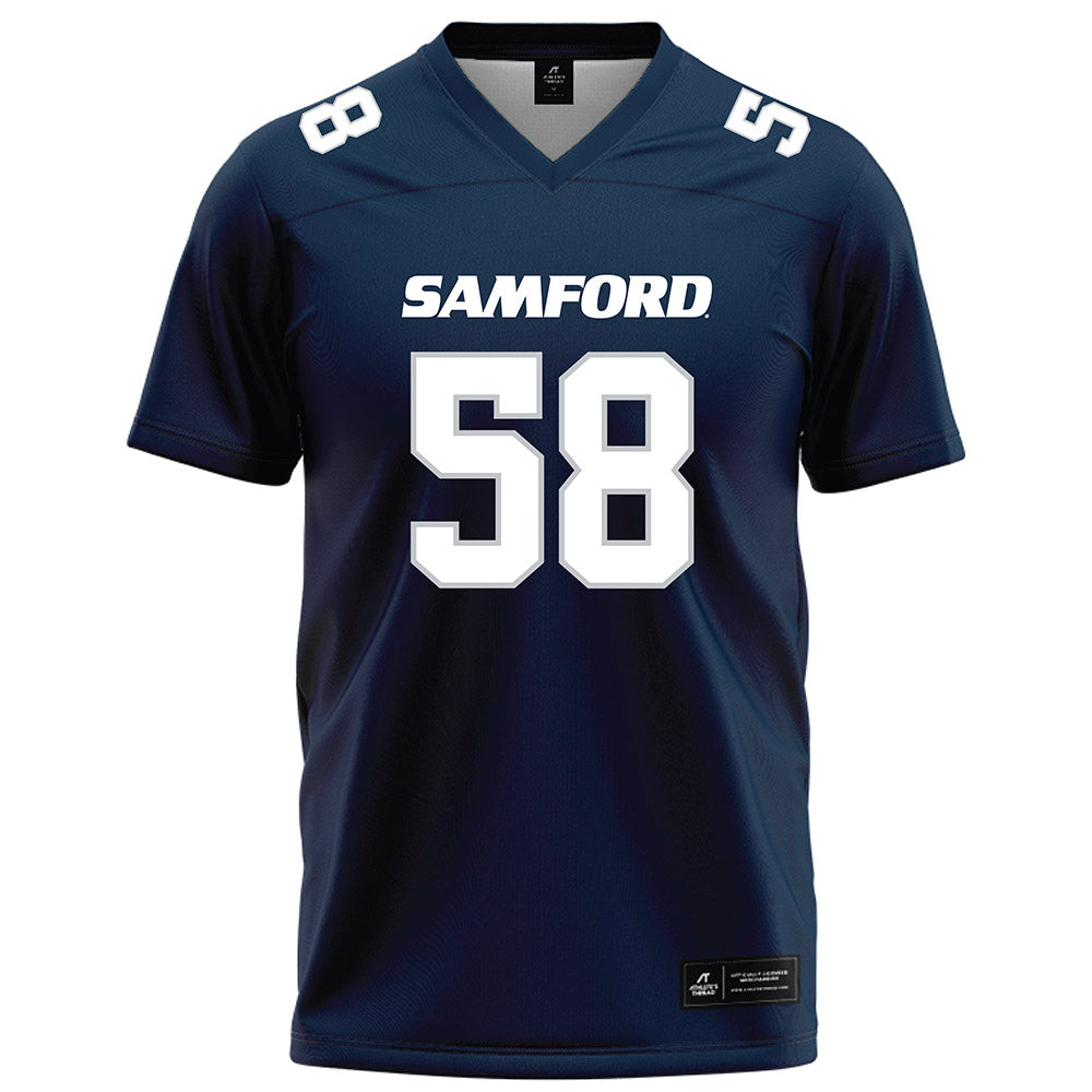 Samford - NCAA Football : Wil Turner - Navy Football Jersey-0