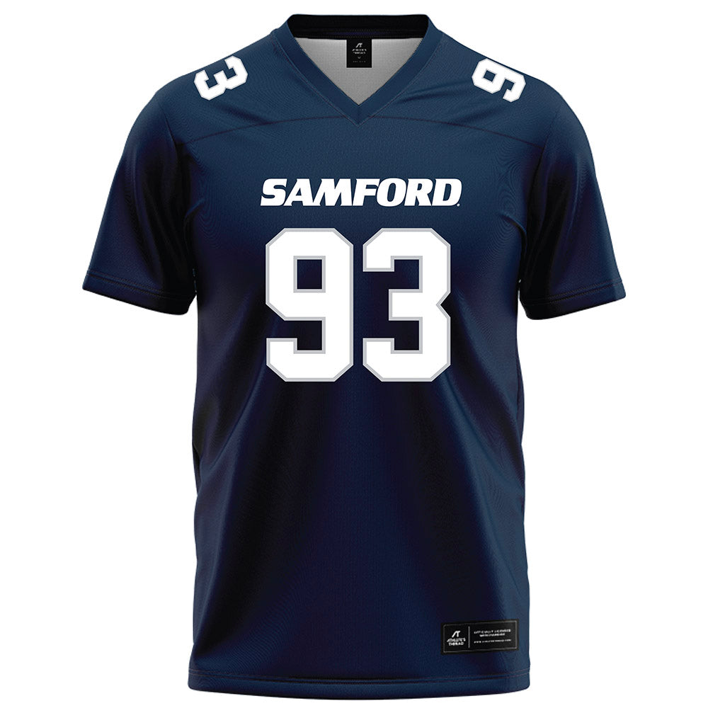 Samford - NCAA Football : Daniel Bettis - Navy Football Jersey