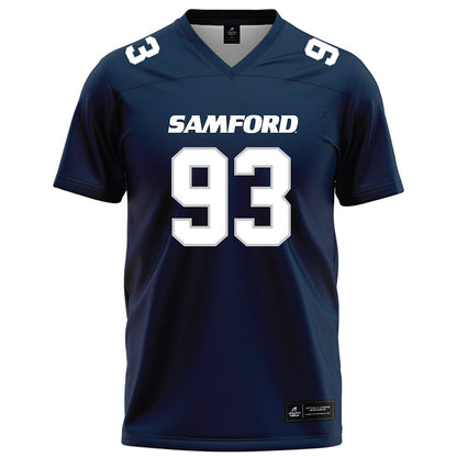 Samford - NCAA Football : Daniel Bettis - Navy Football Jersey