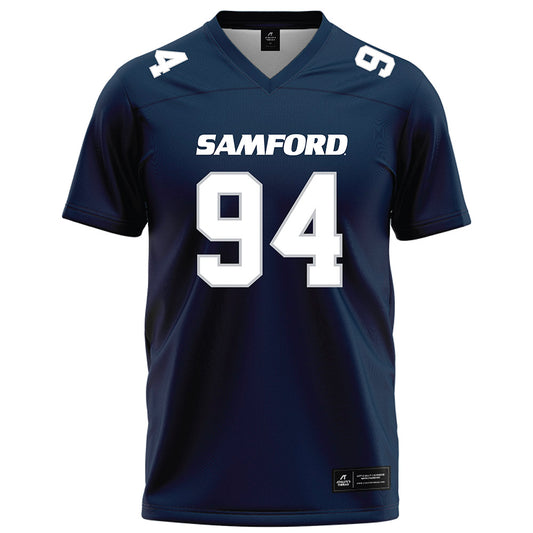 Samford - NCAA Football : Joseph Shannon - Navy Football Jersey-0