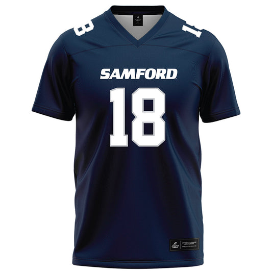 Samford - NCAA Football : Torrey Ward - Navy Football Jersey-0