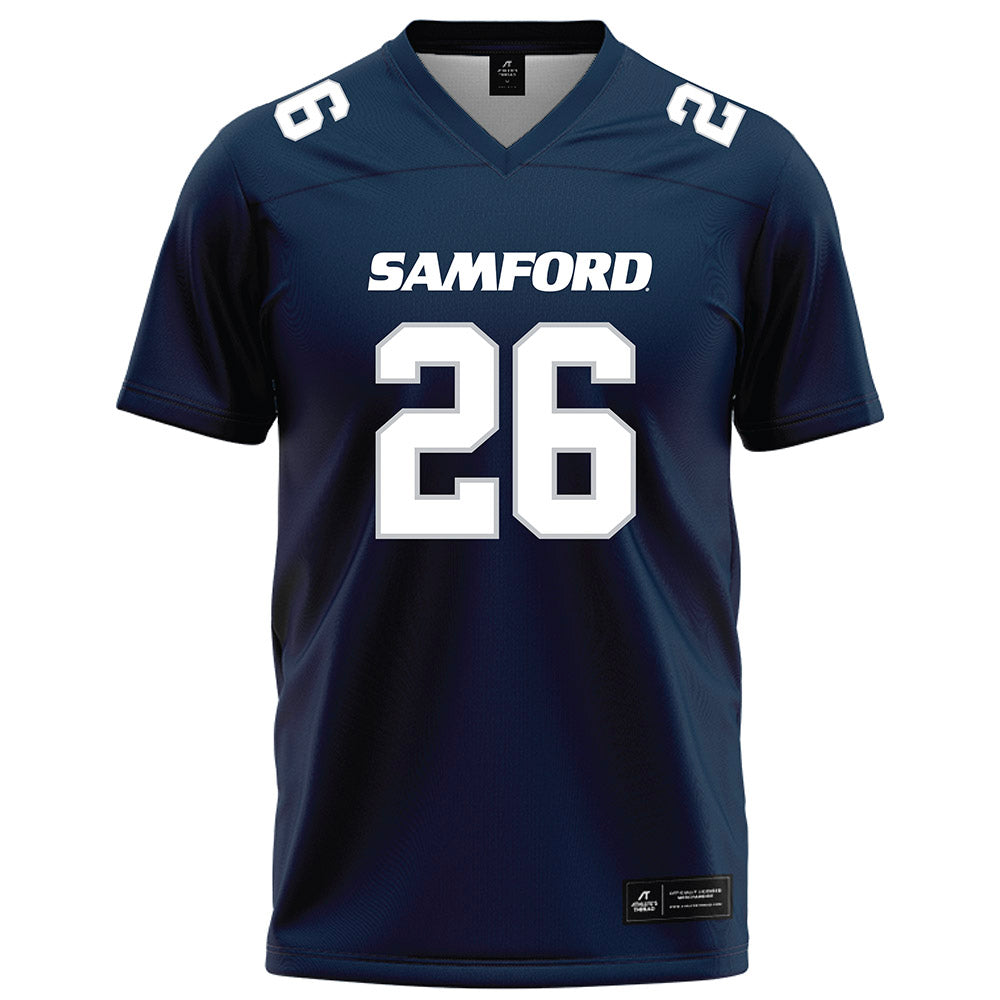 Samford - NCAA Football : Mitch Owen - Navy Football Jersey