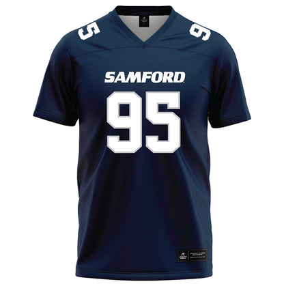 Samford - NCAA Football : Maxton Woodward - Navy Football Jersey