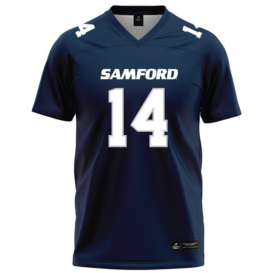 Samford - NCAA Football : Jackson Beatty - Navy Football Jersey