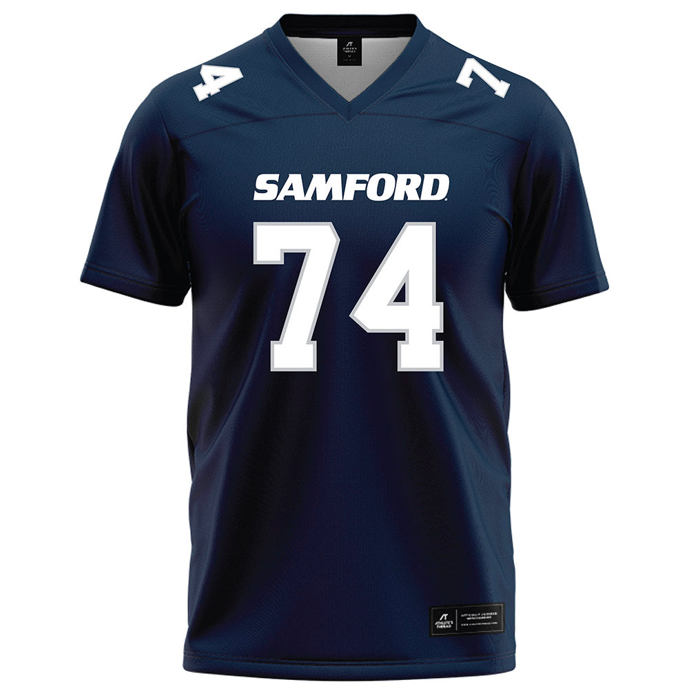 Samford - NCAA Football : Tyler Douthit - Navy Football Jersey