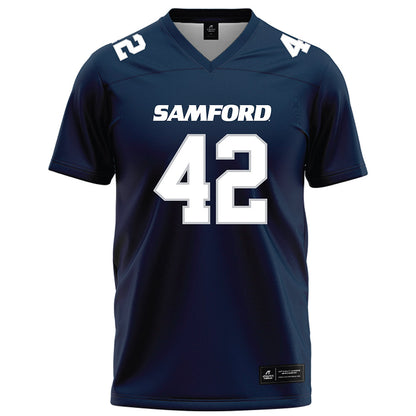 Samford - NCAA Football : Jordan Russell - Navy Football Jersey