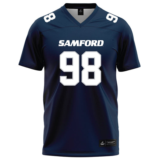 Samford - NCAA Football : Joshua Mathiasen - Navy Football Jersey