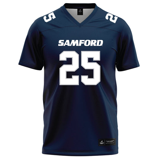 Samford - NCAA Football : Jadon Loving - Navy Football Jersey