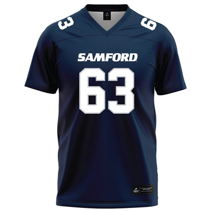 Samford - NCAA Football : Zachary Bond - Navy Football Jersey