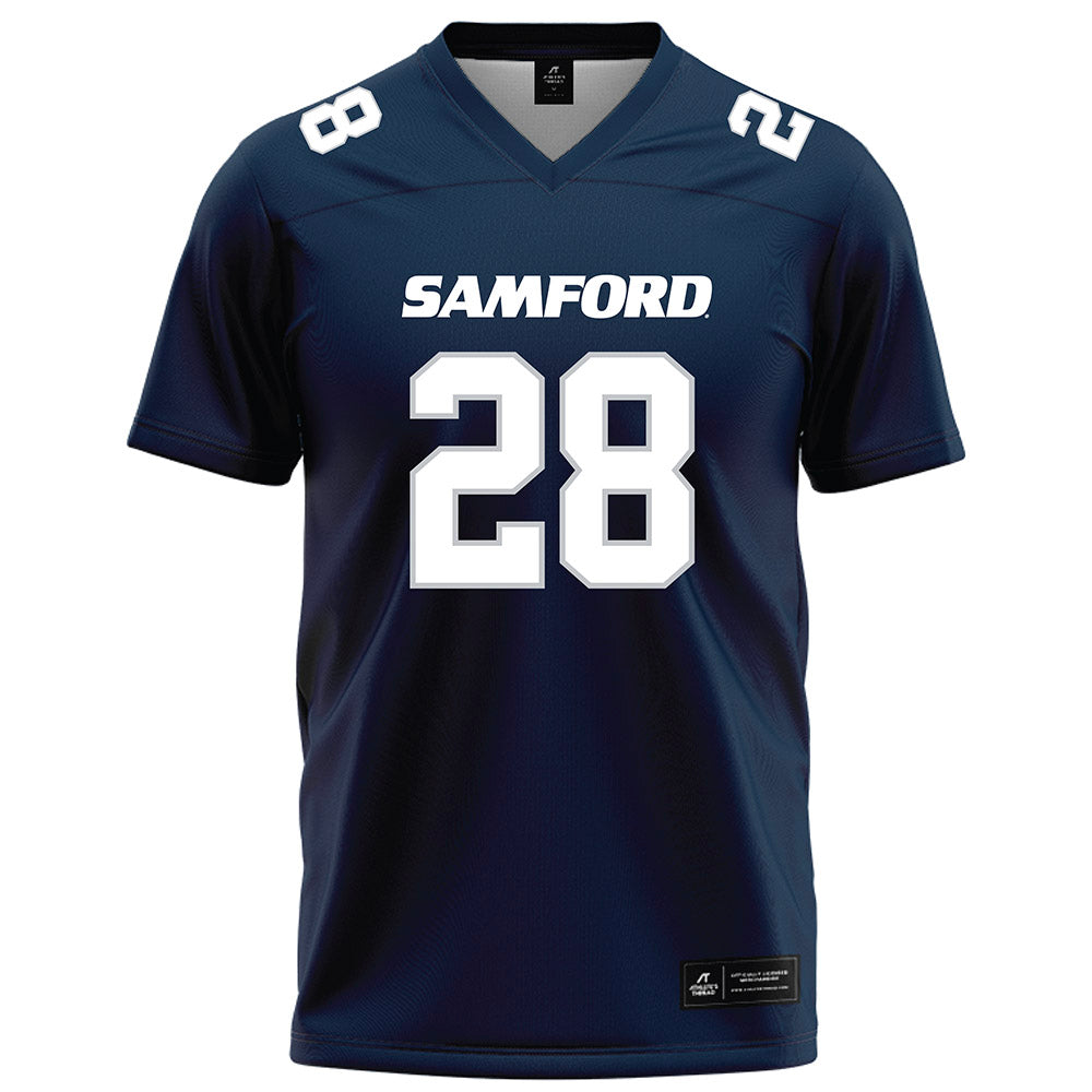 Samford - NCAA Football : Grant Hidalgo - Navy Football Jersey-0