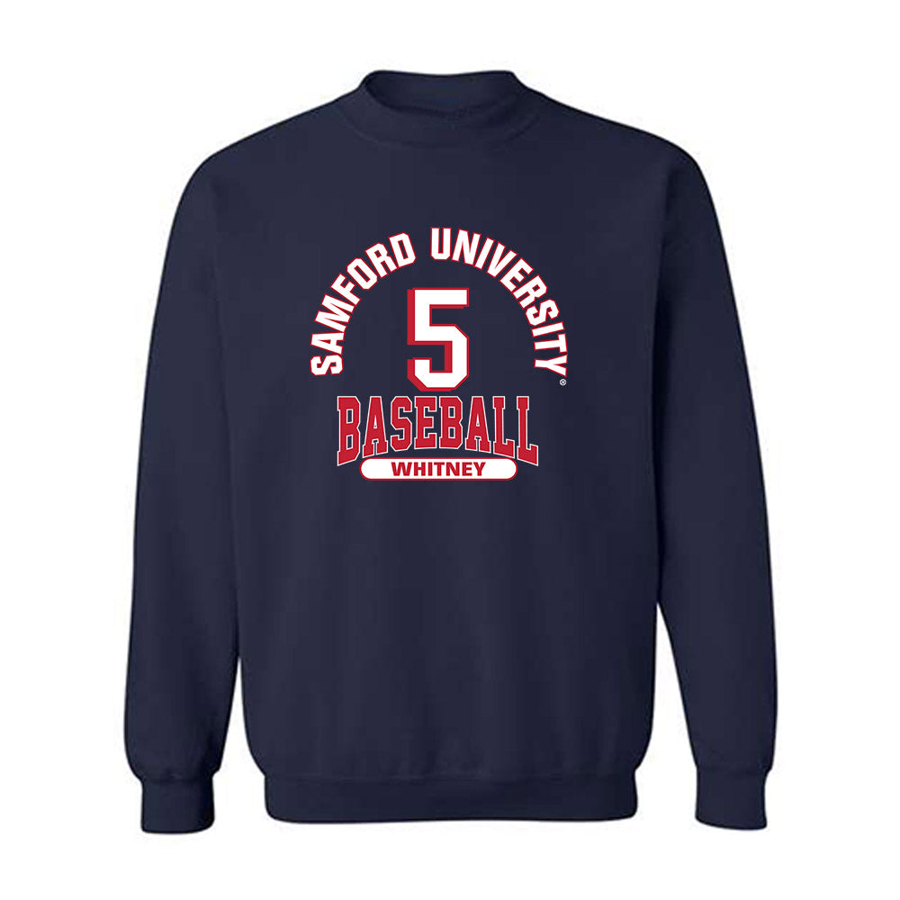 Samford - NCAA Baseball : John Whitney - Classic Fashion Shersey Crewneck Sweatshirt-0