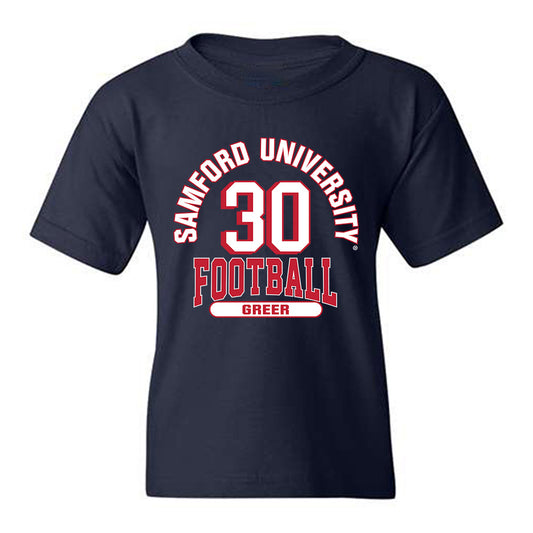 Samford - NCAA Football : Cooper Greer - Classic Fashion Shersey Youth T-Shirt-0