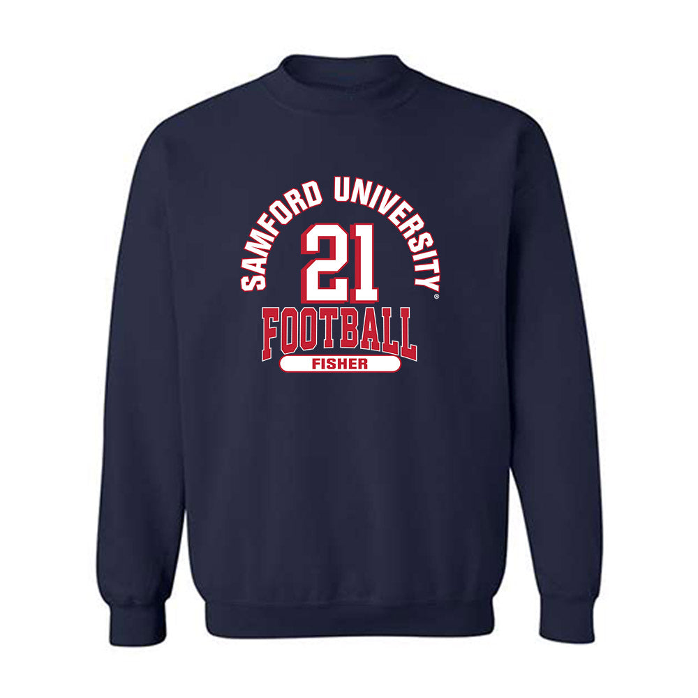 Samford - NCAA Football : Ethan Fisher - Classic Fashion Shersey Crewneck Sweatshirt-0