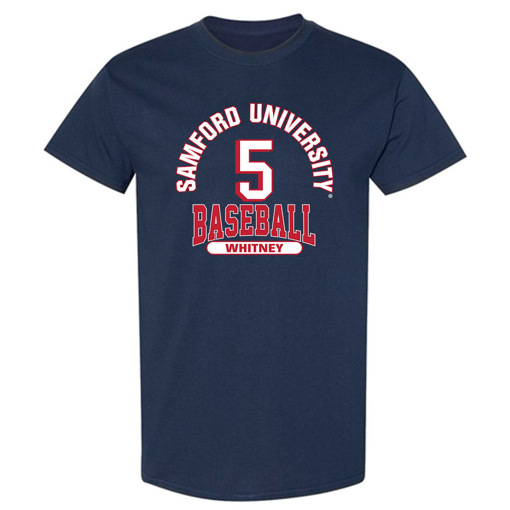 Samford - NCAA Baseball : John Whitney - Classic Fashion Shersey T-Shirt-0