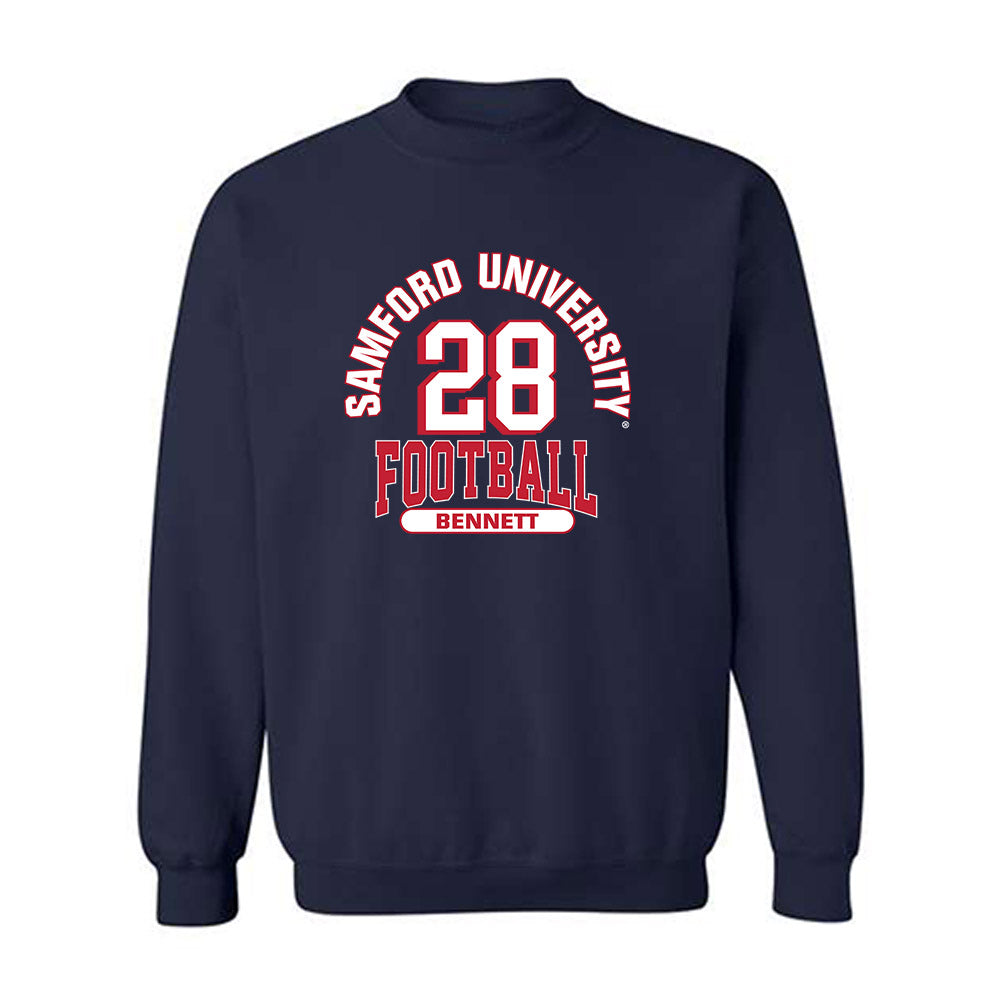 Samford - NCAA Football : Jonathan Bennett - Classic Fashion Shersey Crewneck Sweatshirt