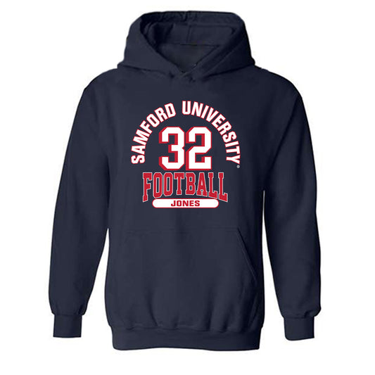 Samford - NCAA Football : Noah Jones - Classic Fashion Shersey Hooded Sweatshirt-0