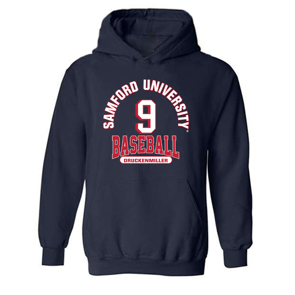 Samford - NCAA Baseball : Drew Druckenmiller - Classic Fashion Shersey Hooded Sweatshirt-0