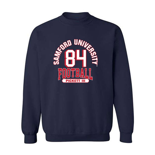 Samford - NCAA Football : Sam Pickett III - Classic Fashion Shersey Crewneck Sweatshirt-0