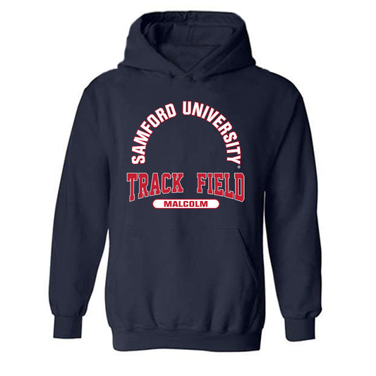 Samford - NCAA Men's Track & Field : William Malcolm - Classic Fashion Shersey Hooded Sweatshirt